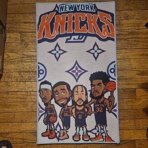 New York Knicks Cartoon Rug Dimensions 30.5" Length And Width 12.5"